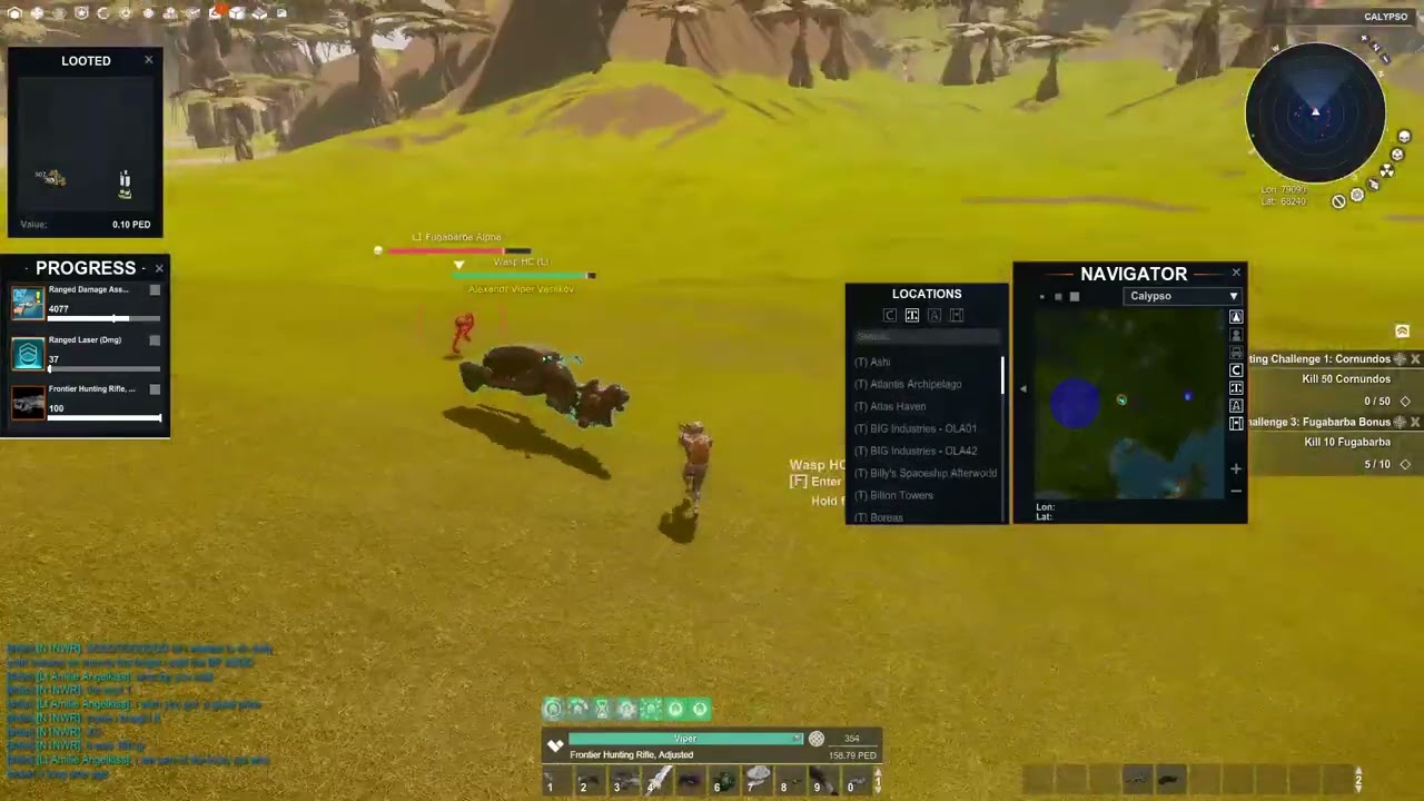 Entropia Universe   Mission Daily Hunting Challenge   Fugabarba Bonus