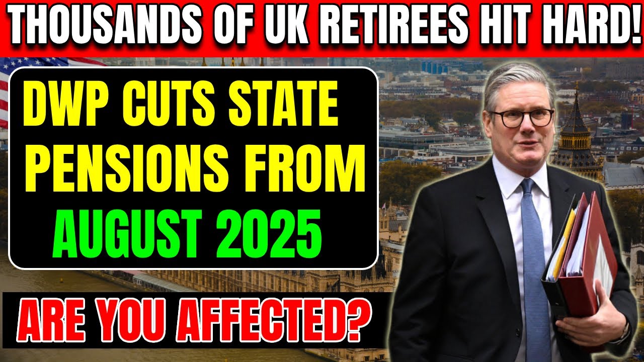 Pension hammer: Major Cuts to State Pensions Begin August 2025 -  Thousands of UK Retirees Affected