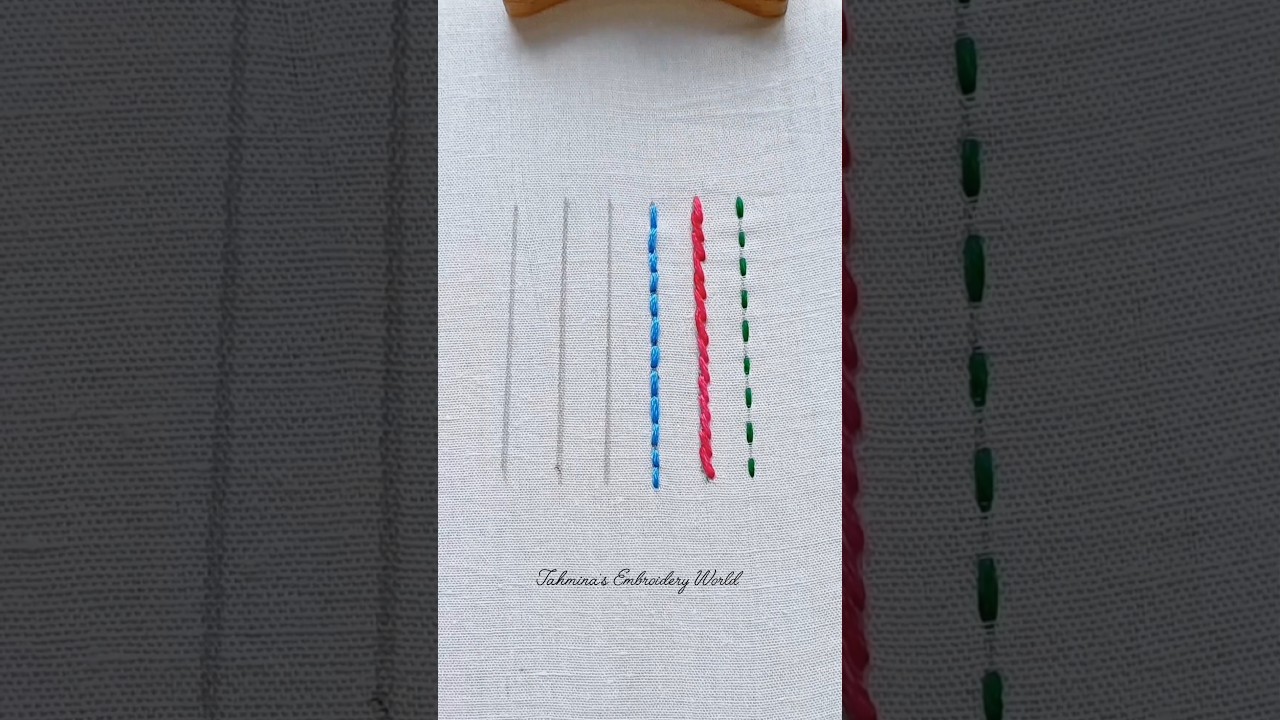 Simple back stitch tutorial #stitch #embroidery #backstitch