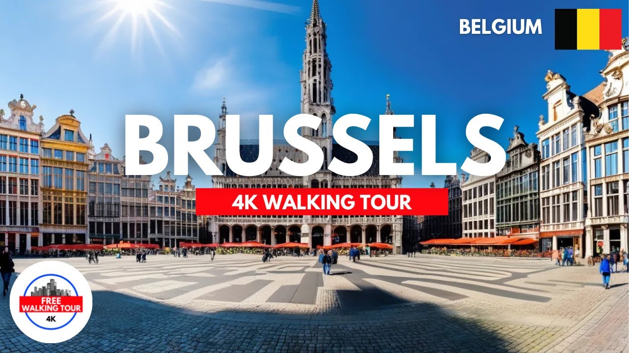 Brussels, Belgium Morning Walking Tour 4K/60FPS | Exploring the Heart of the European Union!
