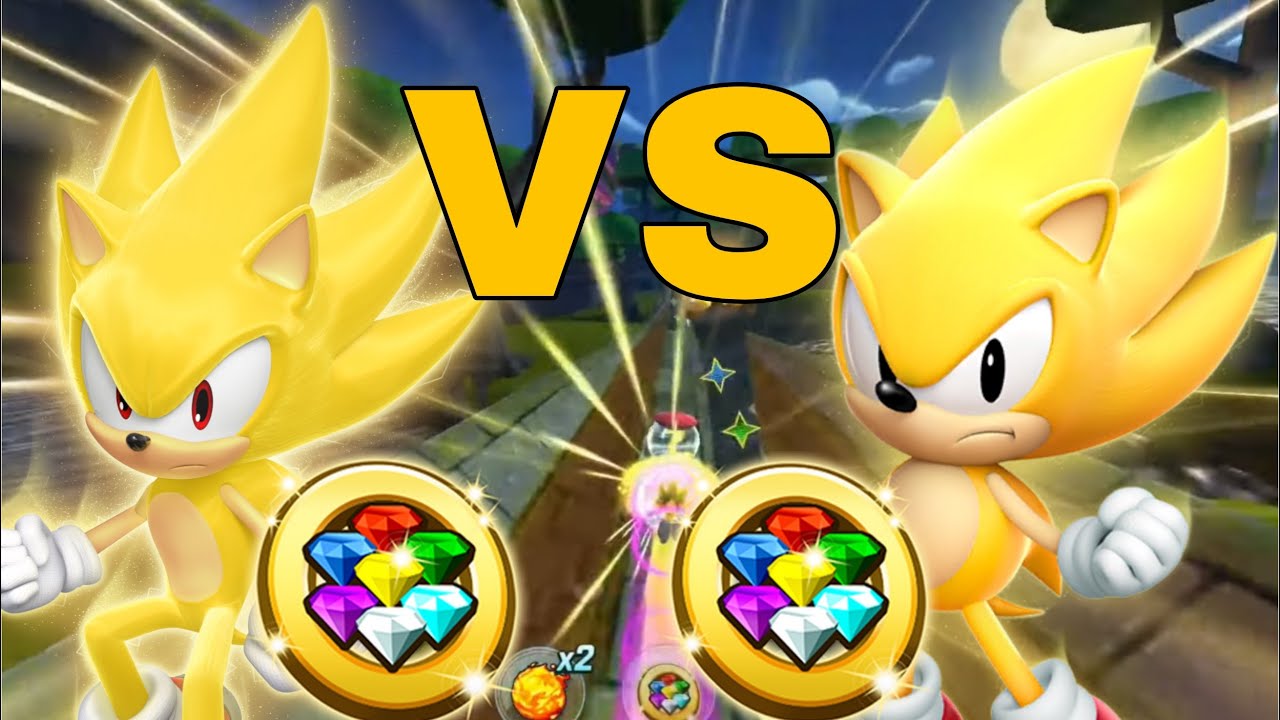 Classic Super Sonic Vs Super Sonic | Sonic Forces Speed Battle | Boost Comparison |​ ft@RapidRavenYT