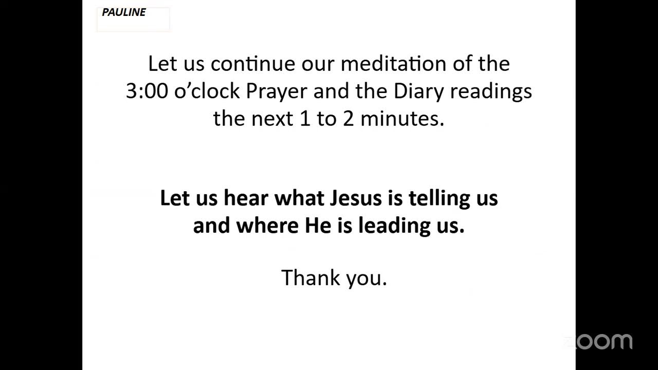 Divine Mercy Movement's Personal Meeting Room