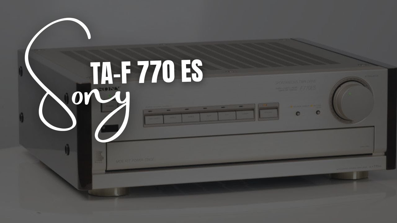 Sony TA F 770 ES  Коротке відео, на жаль без музики (