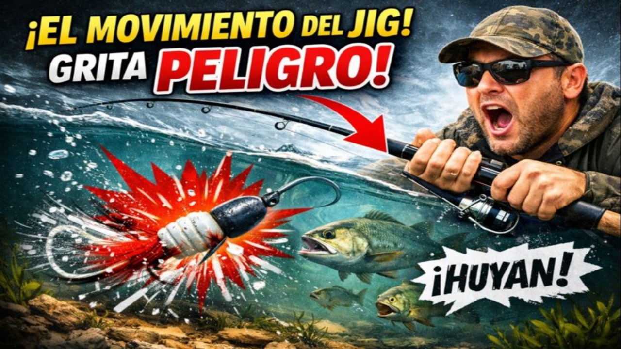 Tu forma de mover el jig es un ESPANTAPÁJAROS para peces. Descubre el porqué.