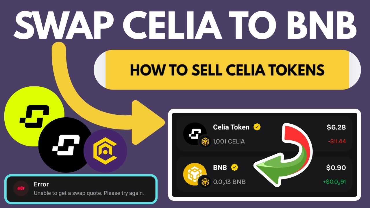 How to Swap Celia to BNB | Sell Celia Token Step by Step (Fix Swap Errors)