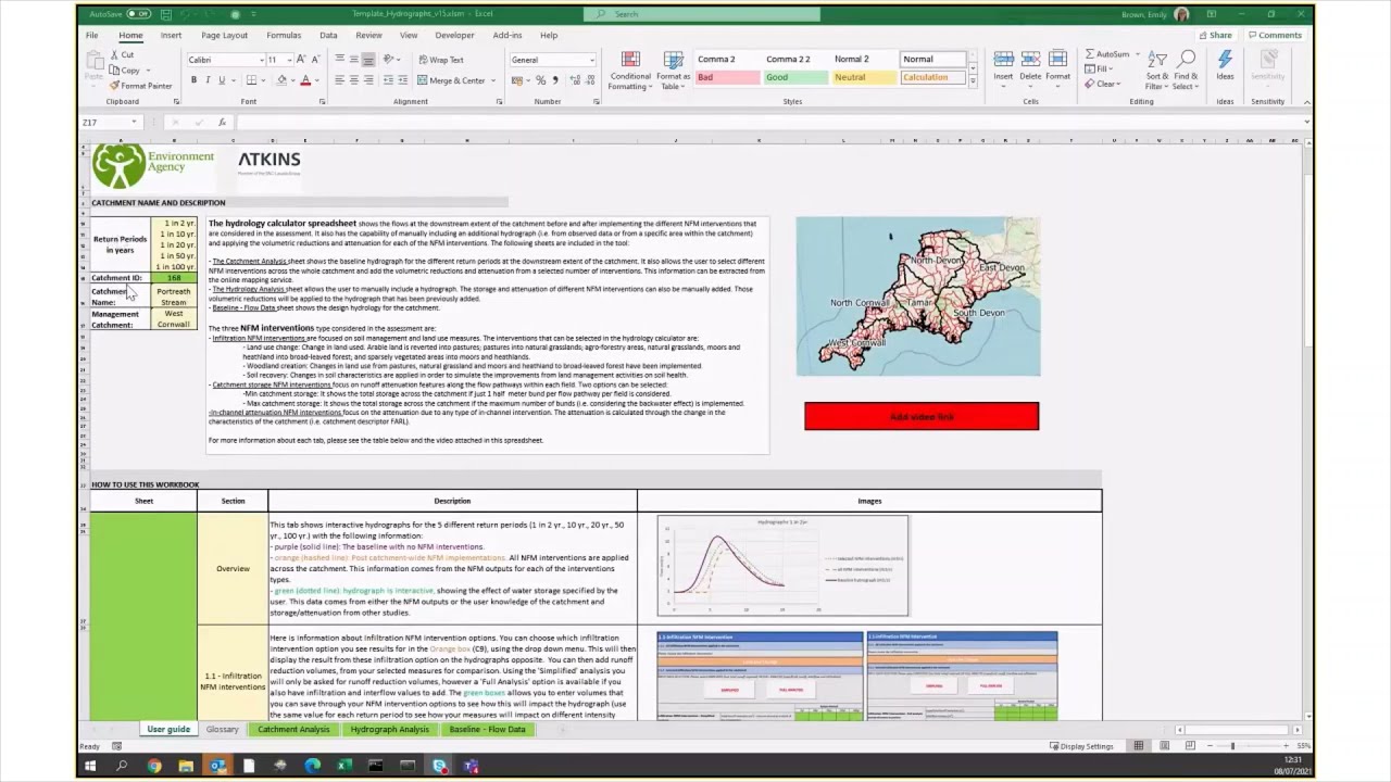 Atkins NFMStudio User Guide Video 4 - Hydrology Calculator Video