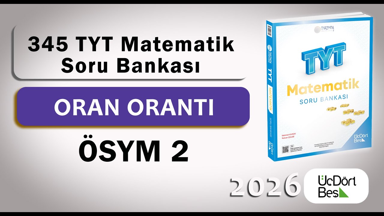Oran Orantı ÖSYM 2, 345 TYT Matematik #tytmatematik #ykstavsiye
