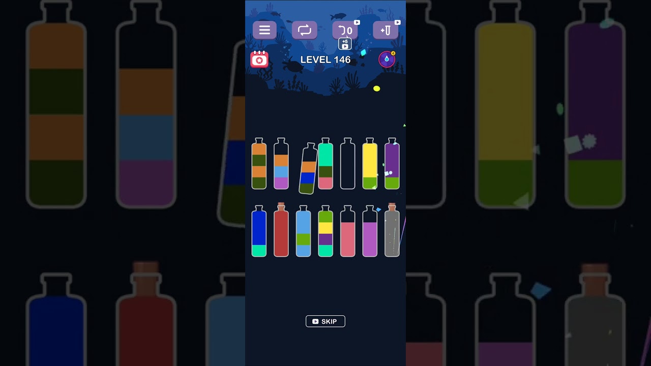 water sort puzzle level- 146
