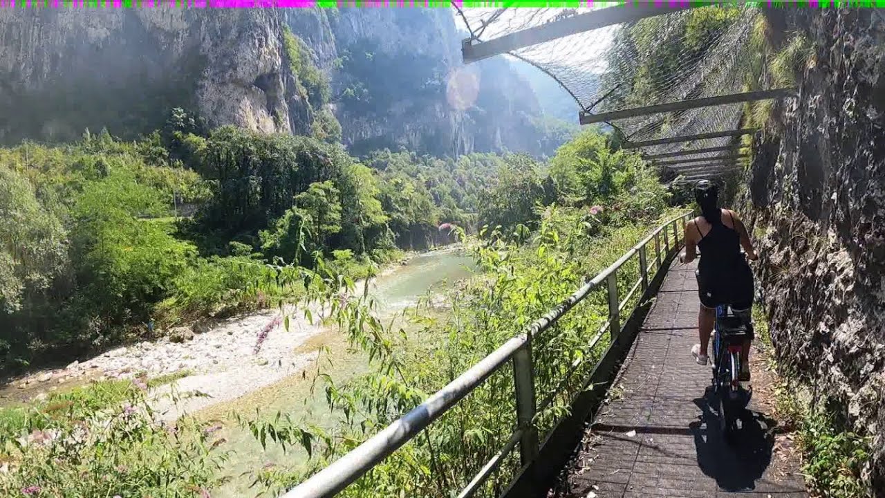 Giro in bici sulla ciclabile della Valsugana da Levico verso Valstagna di ca  116 km