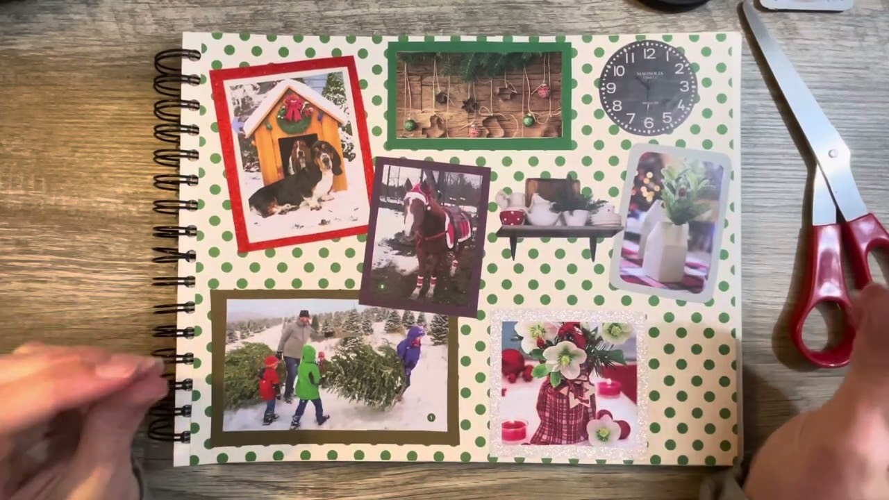 Framed Wall Art Page For Glue Books | Christmas Glue Book