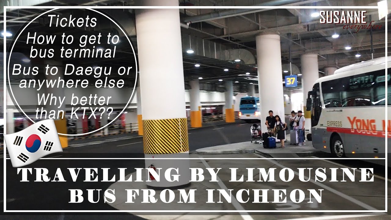 TRAVELLING BY LIMOUSINE BUS FROM INCHEON AIRPORT to Daegu || Summer in Korea Vlog 2