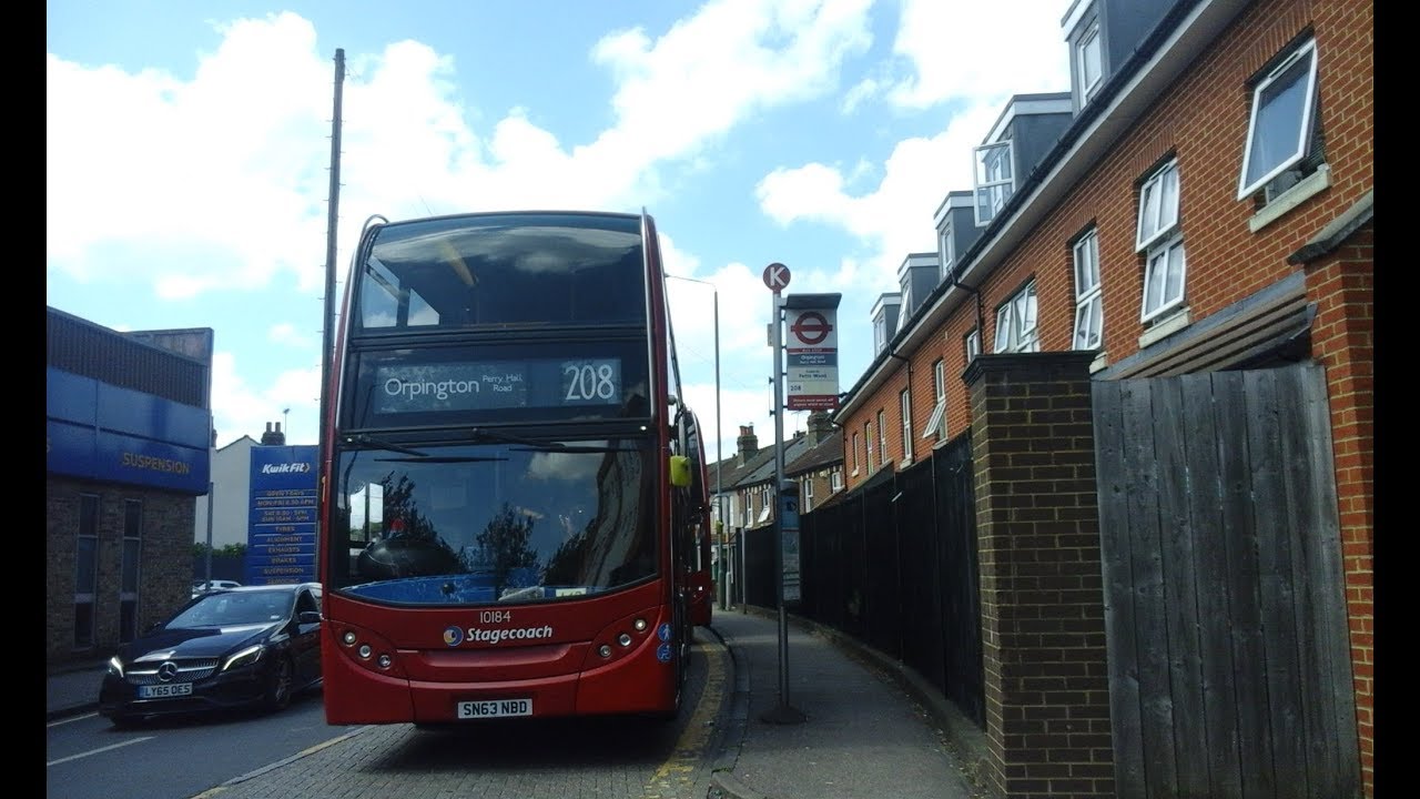 *FULL ROUTE VISUAL* Route 208: Orpington, Perry Hill Road - Lewisham Station