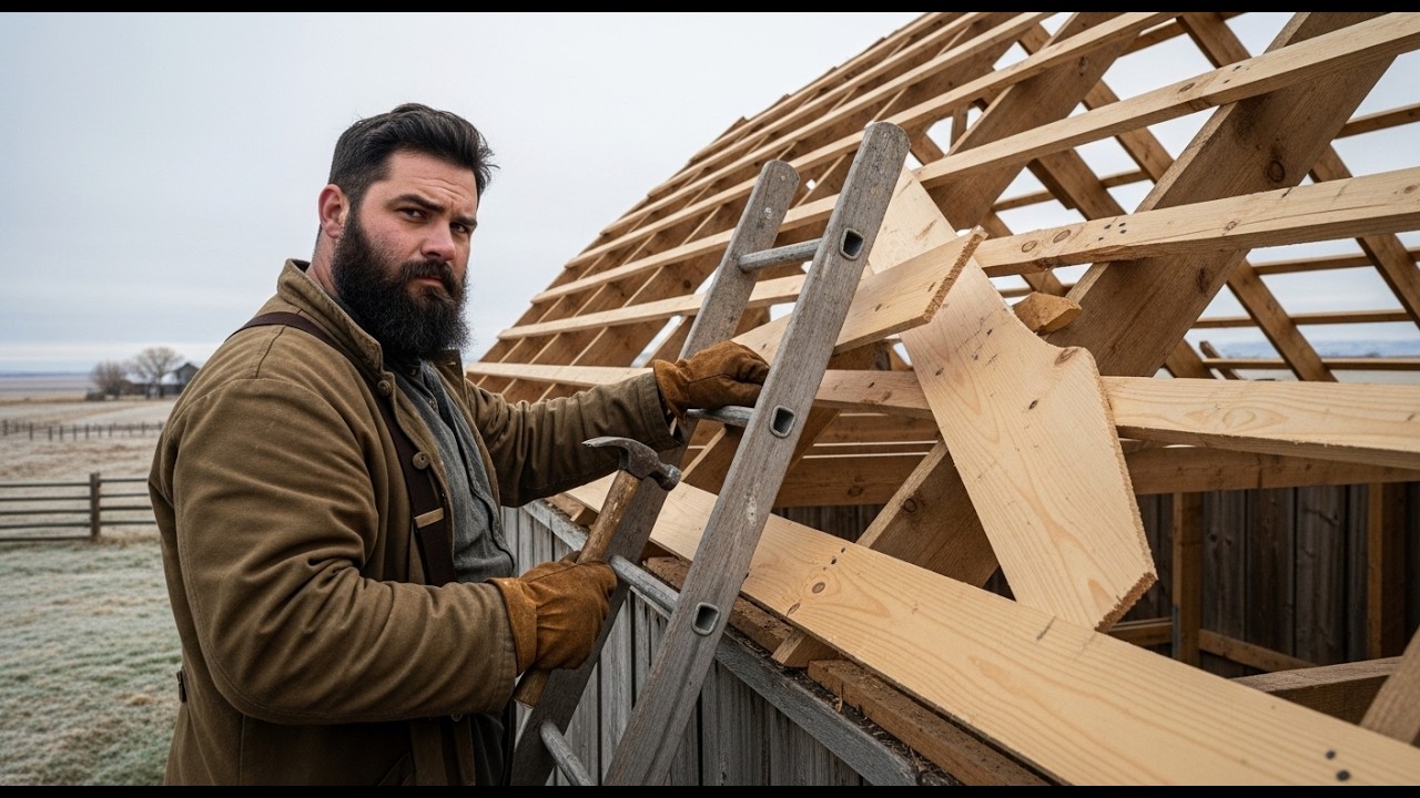 Neighbors Laughed at His Double Roof — Until the Worst Blizzard in a Decade Left His Barn 57° Warmer
