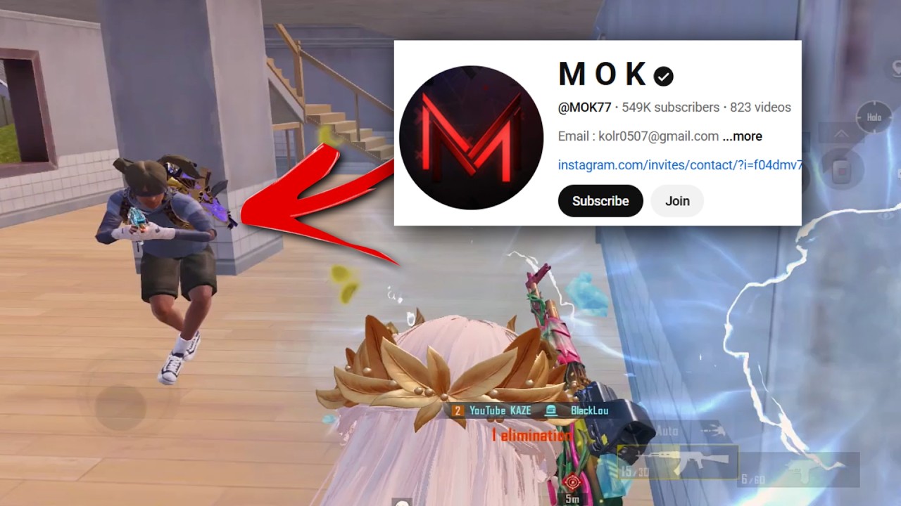 I met @MOK77 Youtuber in a Random match and He is so good🥶🙌 
