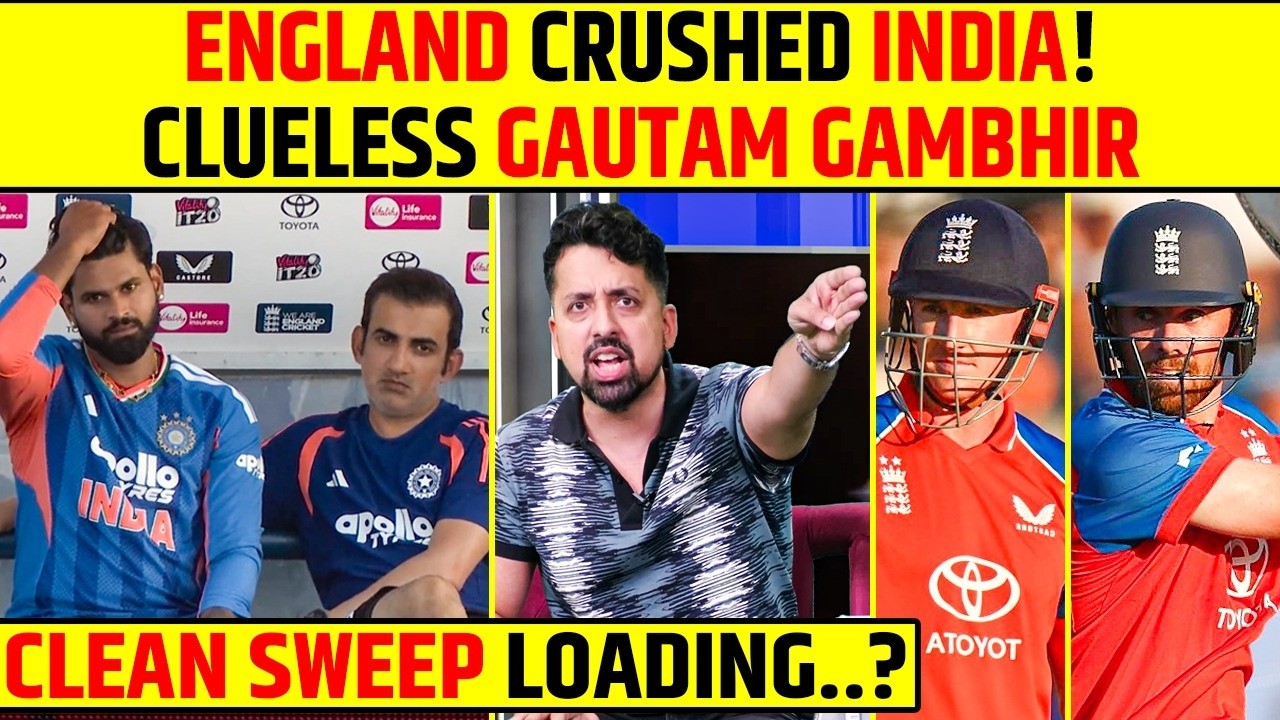 🔴IND VS ENG 4TH T20 LIVE: ENGLAND CRUSHED INDIA! CLUELESS GAUTAM GAMBHIR, CLEAN SWEEP LOADING...?