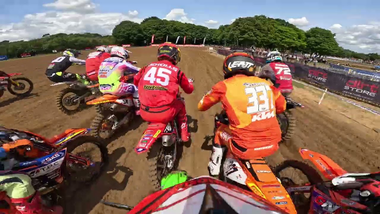 Matt Bayliss takes on blaxhall at the Motul Acu British motocross championship FULL MOTO 1