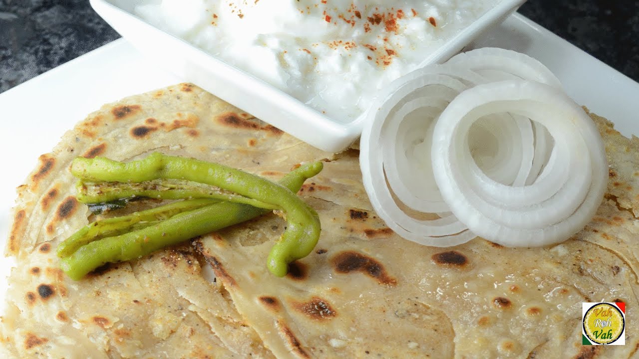 Indian Garlic Bread - Garlic Parathas - By VahChef @ VahRehVah.com