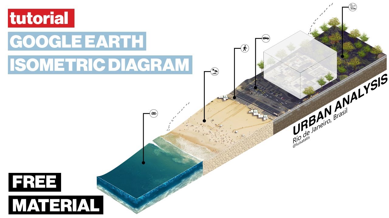 CÓMO CREAR ISOMETRIA CON MAPA GOOGLE EARTH Y PHOTOSHOP [ INCLUYE REGALO 🎁 ]