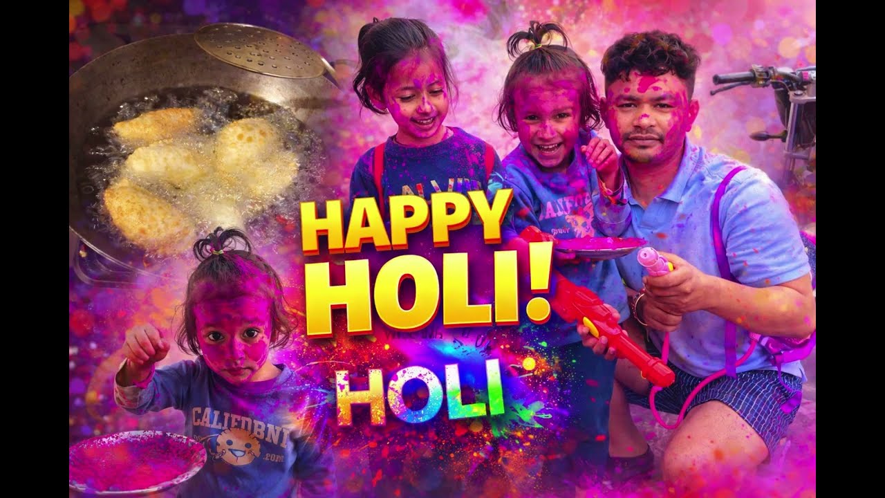 Happy Holi:-2026 #happyholi #holispecial #holi #gujiya #breadrecipe #snacks #dailyvlog #life #pahadi