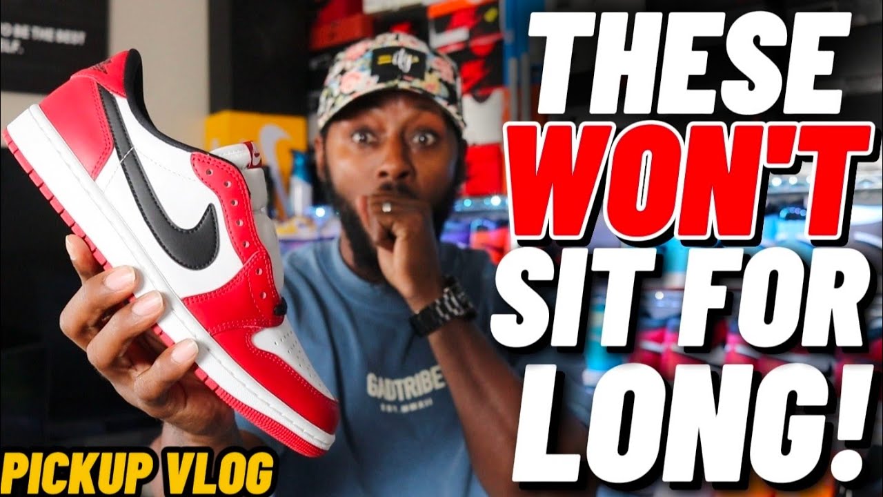 THESE WON’T SIT FOR LONG! 😳🔥 Jordan 1 Low Chicago Pickup Vlog