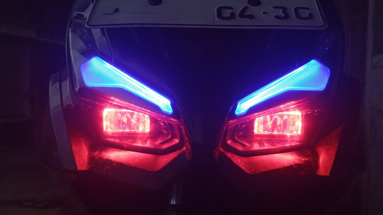 Pemasanga alis drl dan demon ice di yamaha aerox alpha
