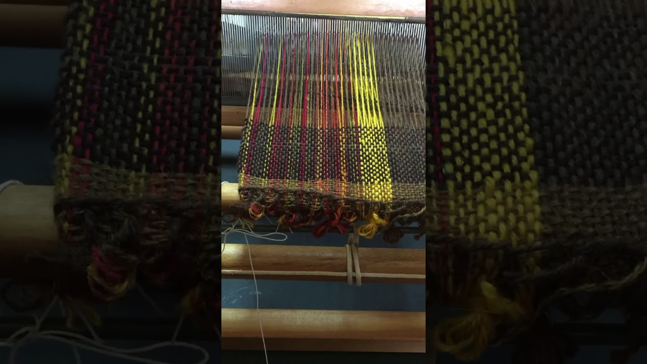 Lily Mills 2 Shaft Table Loom First Weave