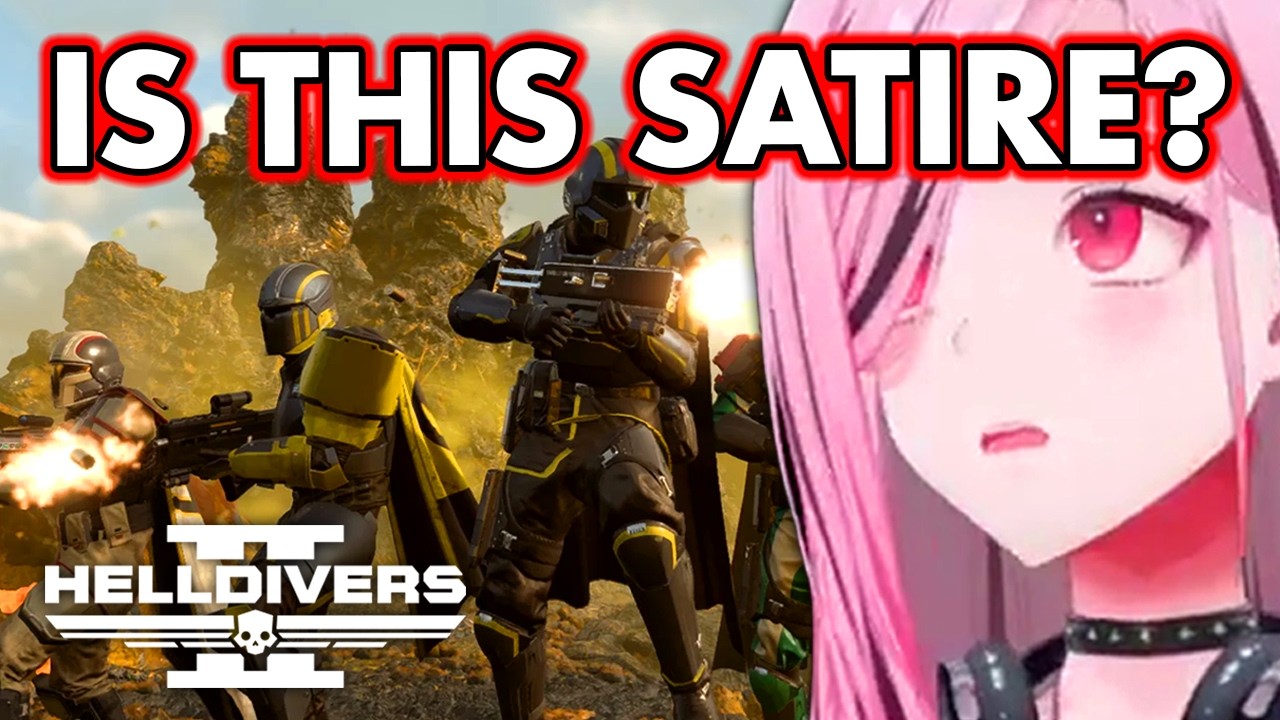 Реакция Калли на трейлер запуска Helldivers 2 【Hololive EN】