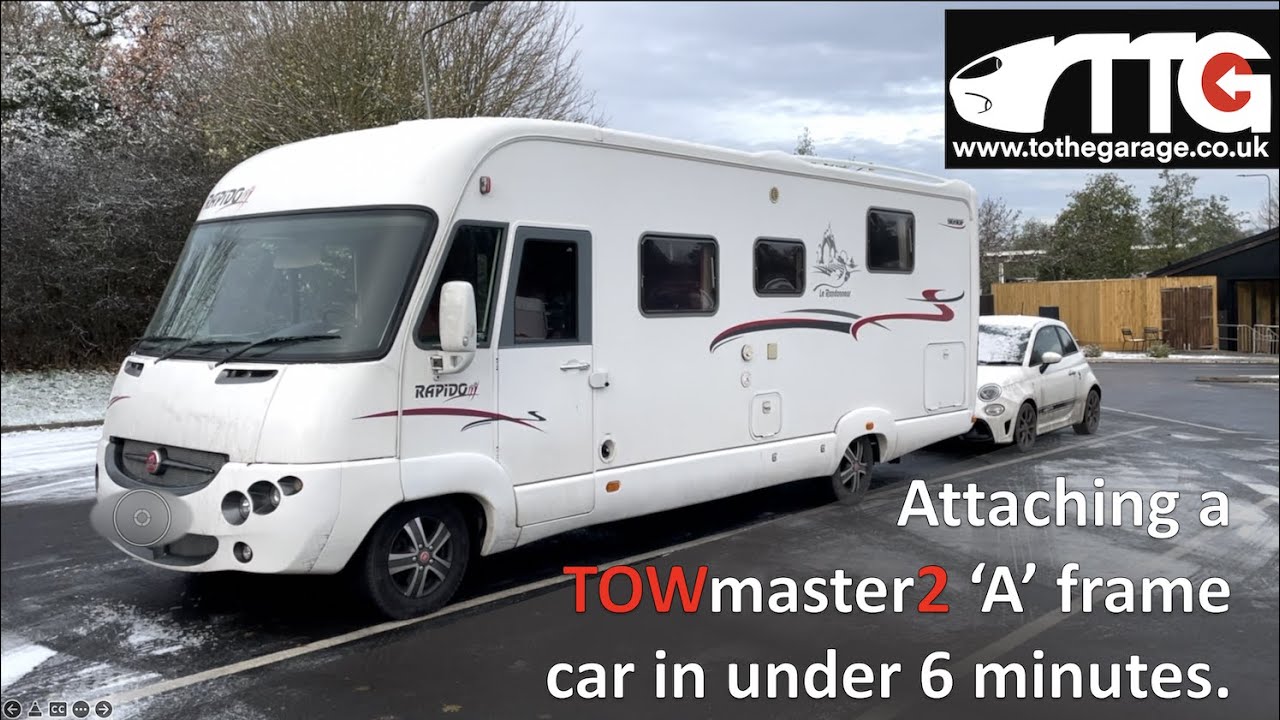 Towmaster 2 'A' frame conversion on a Fiat Abarth 595. How to attach the frame and how long it takes