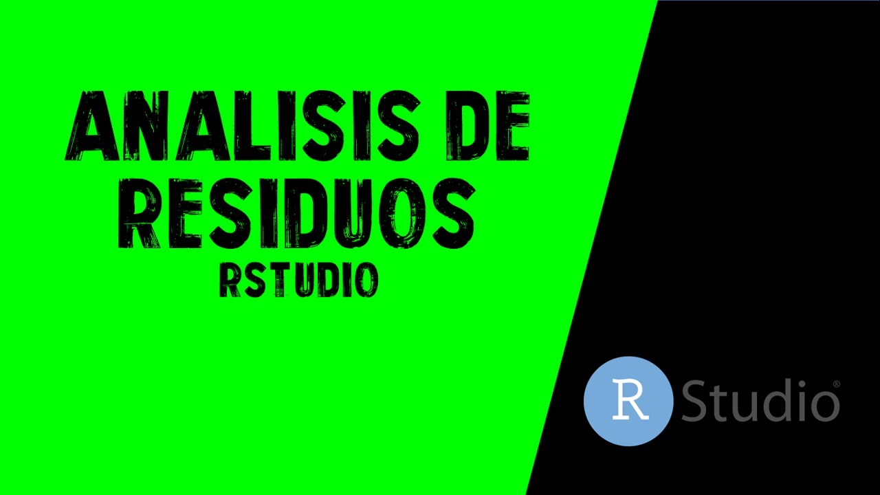 ANÁLISIS DE RESIDUOS en regresión lineal simple. RStudio.