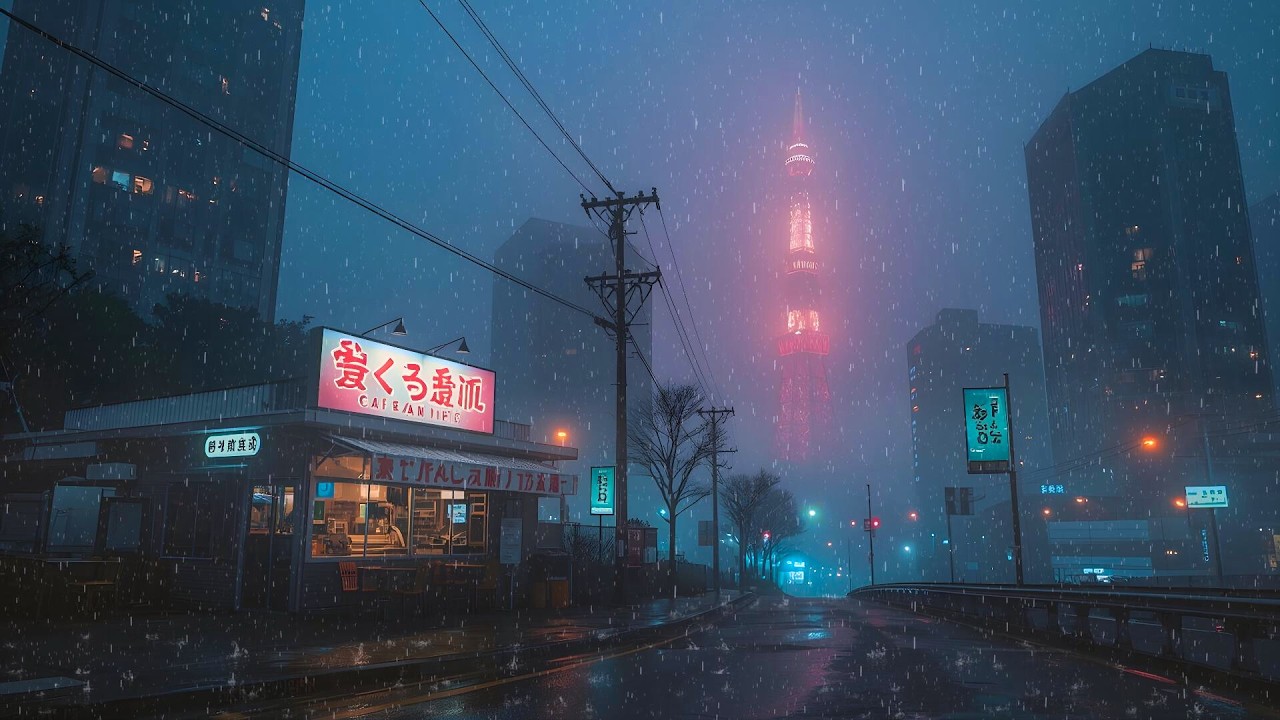 Lost in a Nostalgic Tokyo Night 🌧️ Rain Lofi
