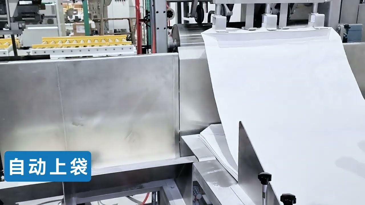 JCN丨AUTO BAG PLACER丨HIGH SPEED AUTO POWDER BOTTOM FILLING PALLETISING SYSTEM