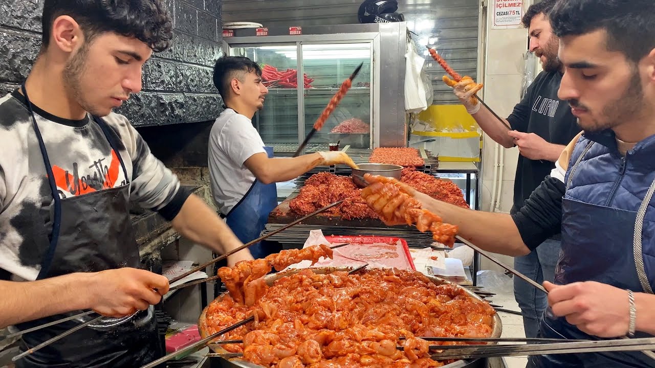 Like a Kebab Factory! - 2000 People Visit This Place Every Day - Street Food Compilation