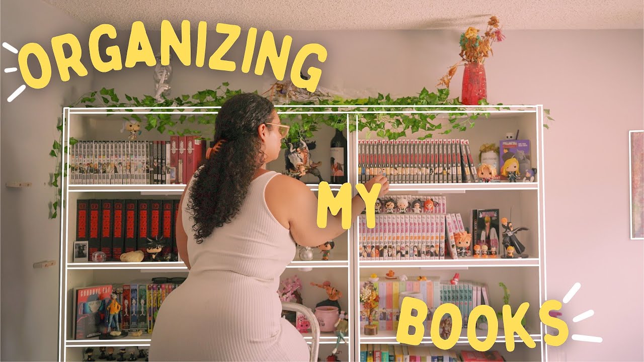 organizing my bookshelves | book & figure haul + bookshelf tour