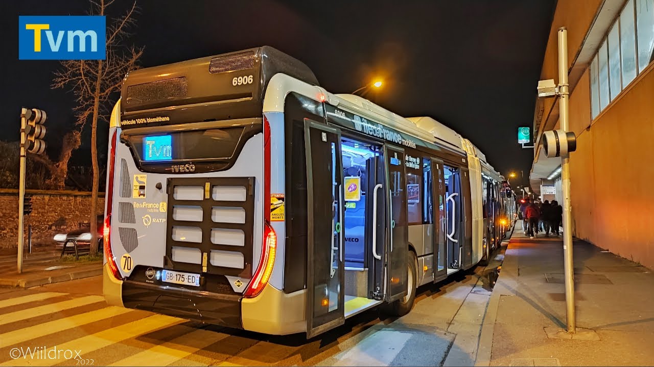 [TRAJET] Iveco Urbanway 18 GNV VOITH - Bus TVM RATP