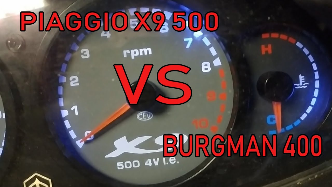 Обзор Piaggio x9 500 vs suzuki burgman 400
