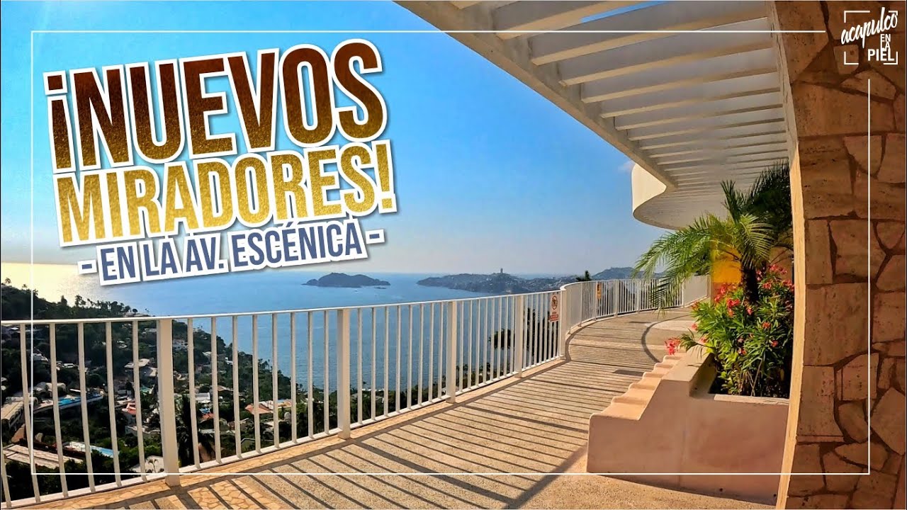 ¡ASÍ QUEDARON LOS MIRADORES DE LA AV ESCÉNICA, RECIÉN REMODELADOS!