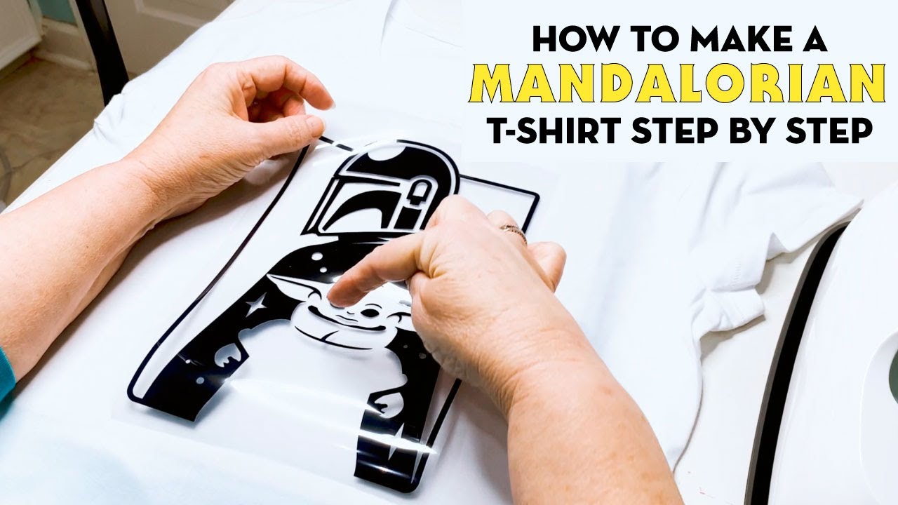 The Mandalorian: Mando and Baby Yoda Cricut T-Shirt | Craft Room Time