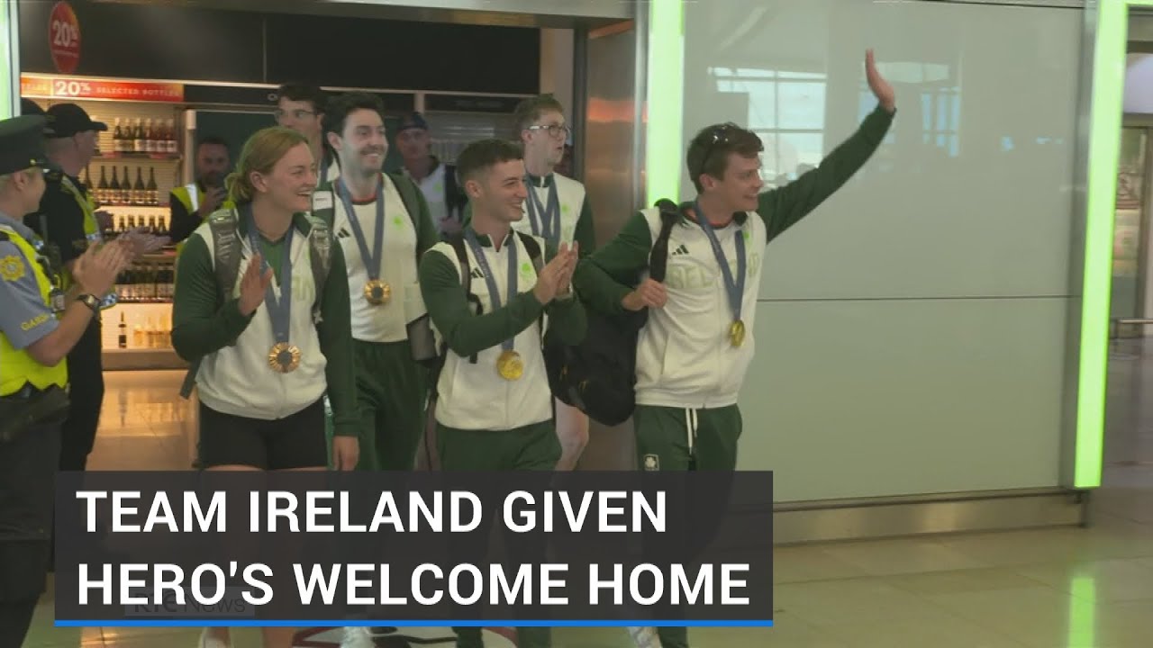 Team Ireland given hero's welcome home
