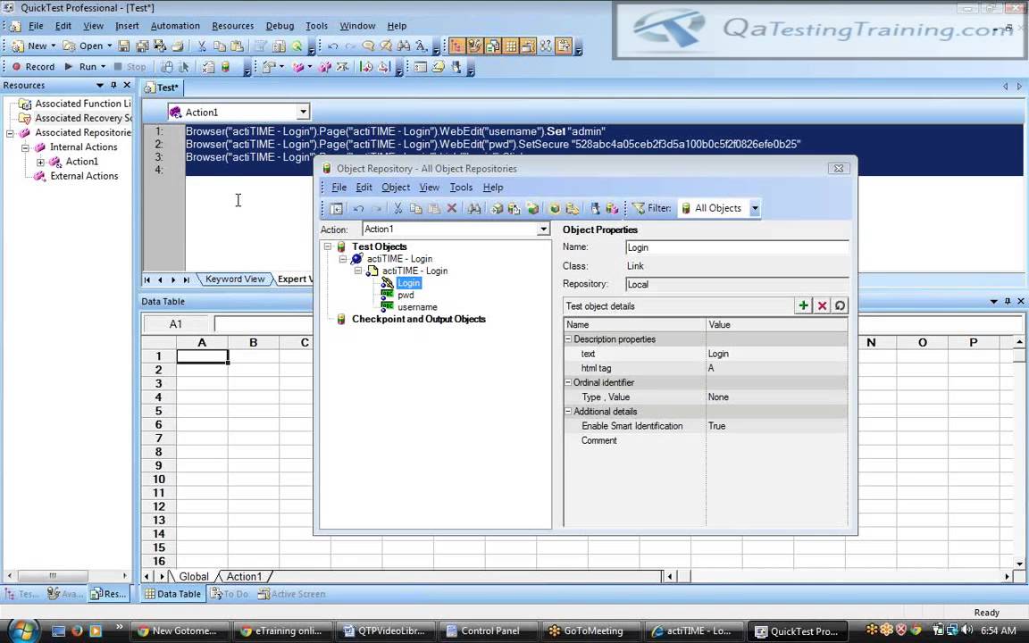 Object Repository in HP QuickTest Professional   Object identification in HP QuickTest Professional