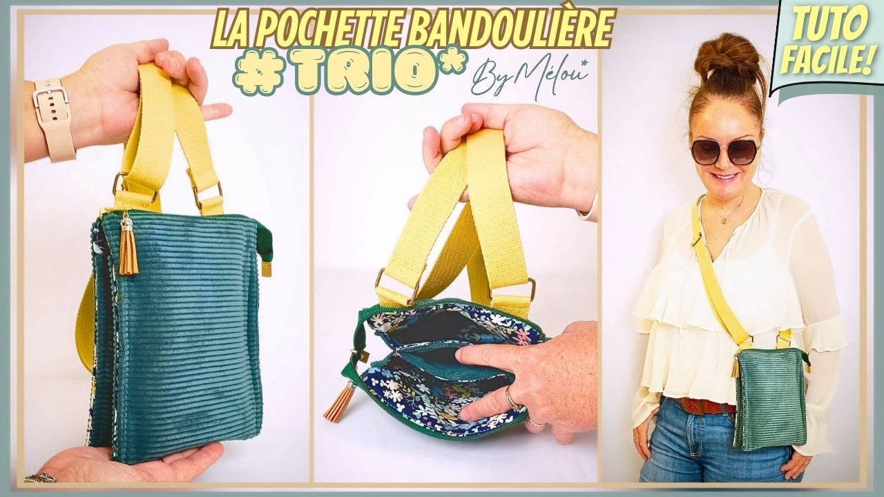 🎀ЛЕГКИЙ РУКОВОДСТВО ПО ШИТЬЮ #DIY🎀Сумка через плечо #TRIO #BYMÉLOU 🥰