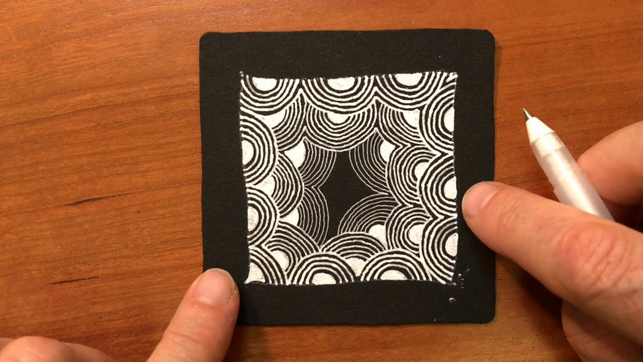 Пакет проектов Zentangle® № 01 — Полумесяц
