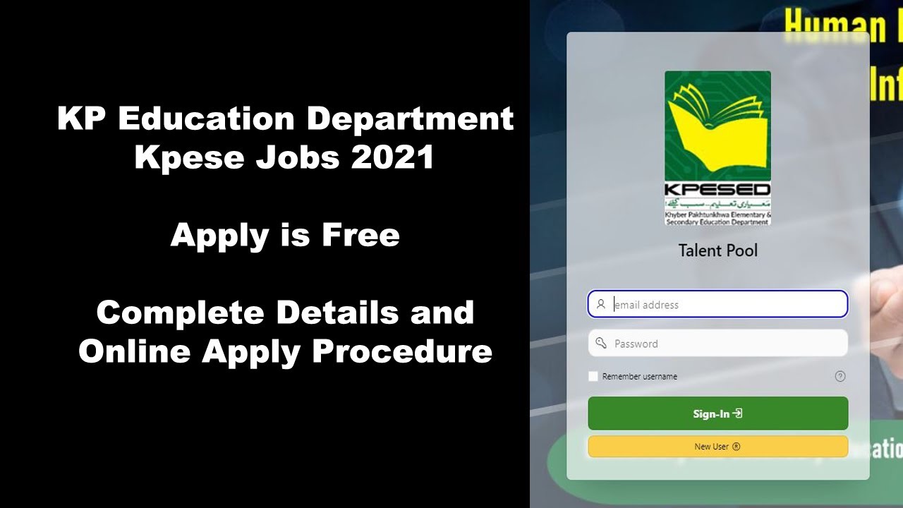 KP Education Department Second Shift Teaching Jobs 2021 | Complete Online Apply Procedure