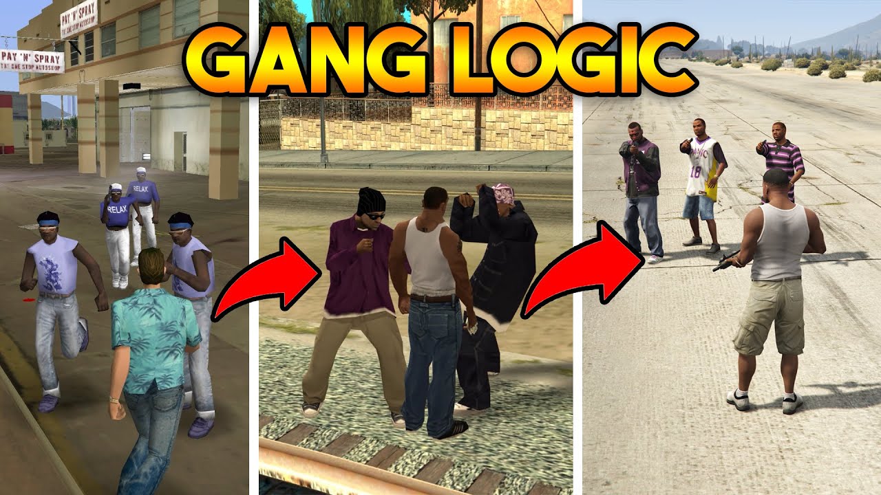 GANG LOGIC FROM GTA 5 TO GTA 3! (GTA EVOLUTION)