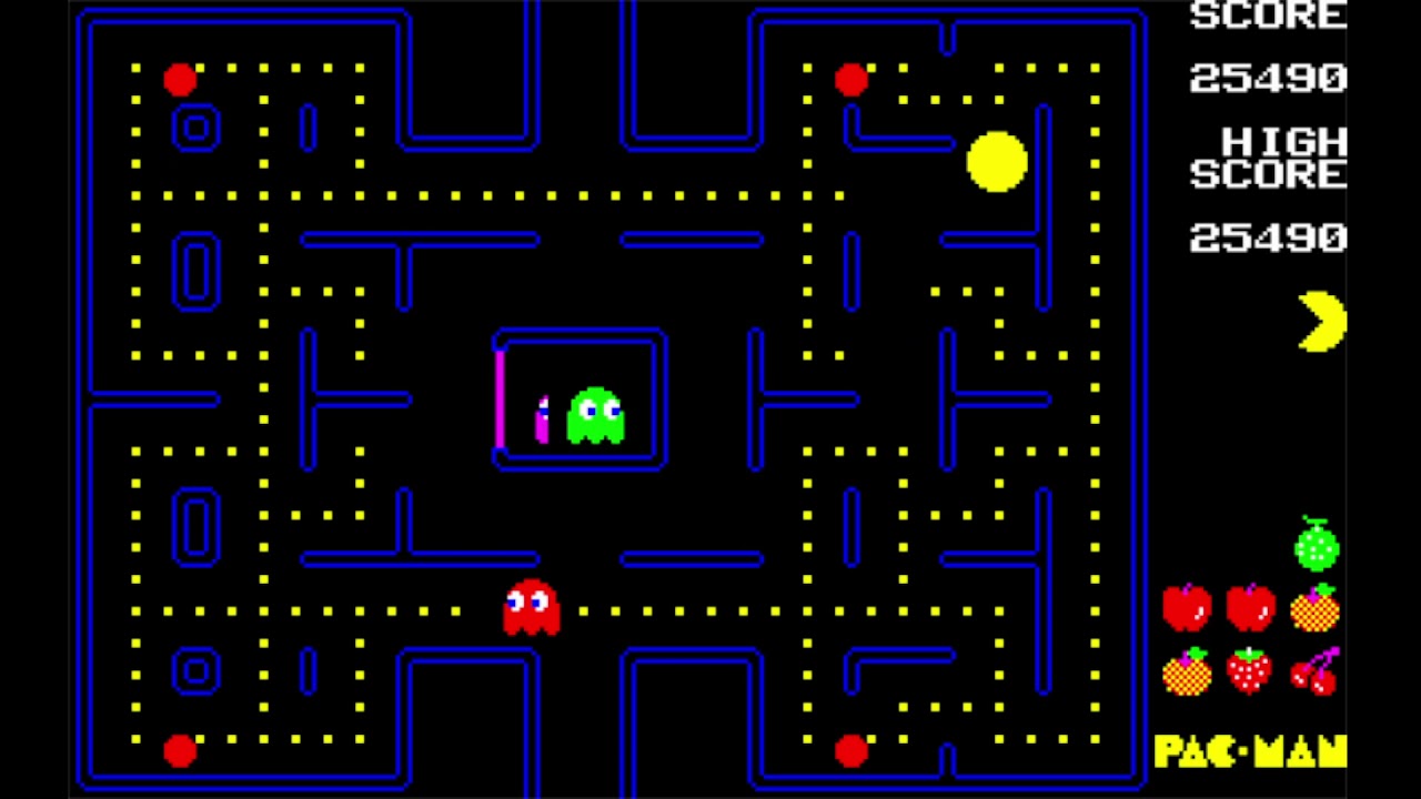 Pac-Man/パックマン (Sharp Mz-1500, 1984, Dempa Shimbunsha/Namco.Ltd/Noboru Gankou)