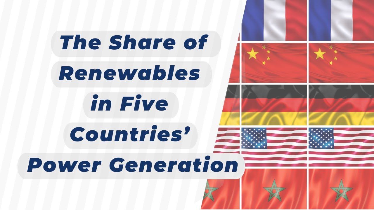 The Share of Renewables in Five Countries&rsquo; Power Generation