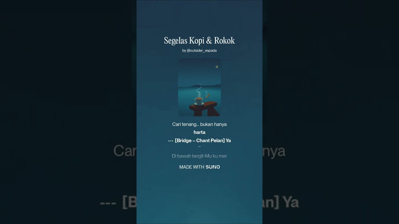 Segelas kopi & Rokok