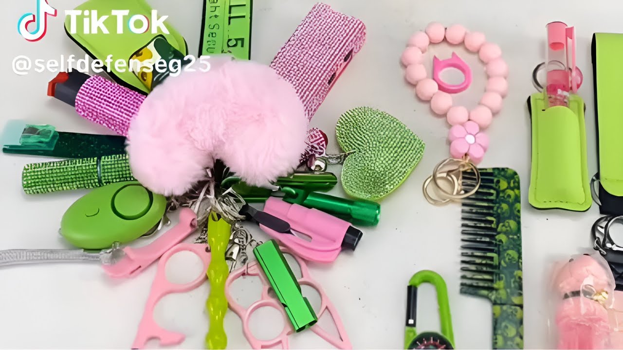✨ASMR✨ SELF DEFENSE KEYCHAIN PACKING VIDEO #131 🍧🍬