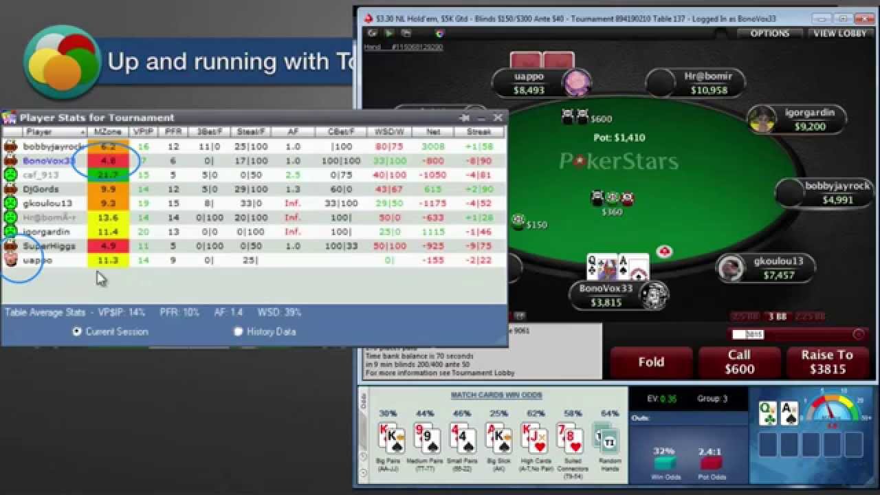 Poker Tournament Strategy - Middle stage, red M.