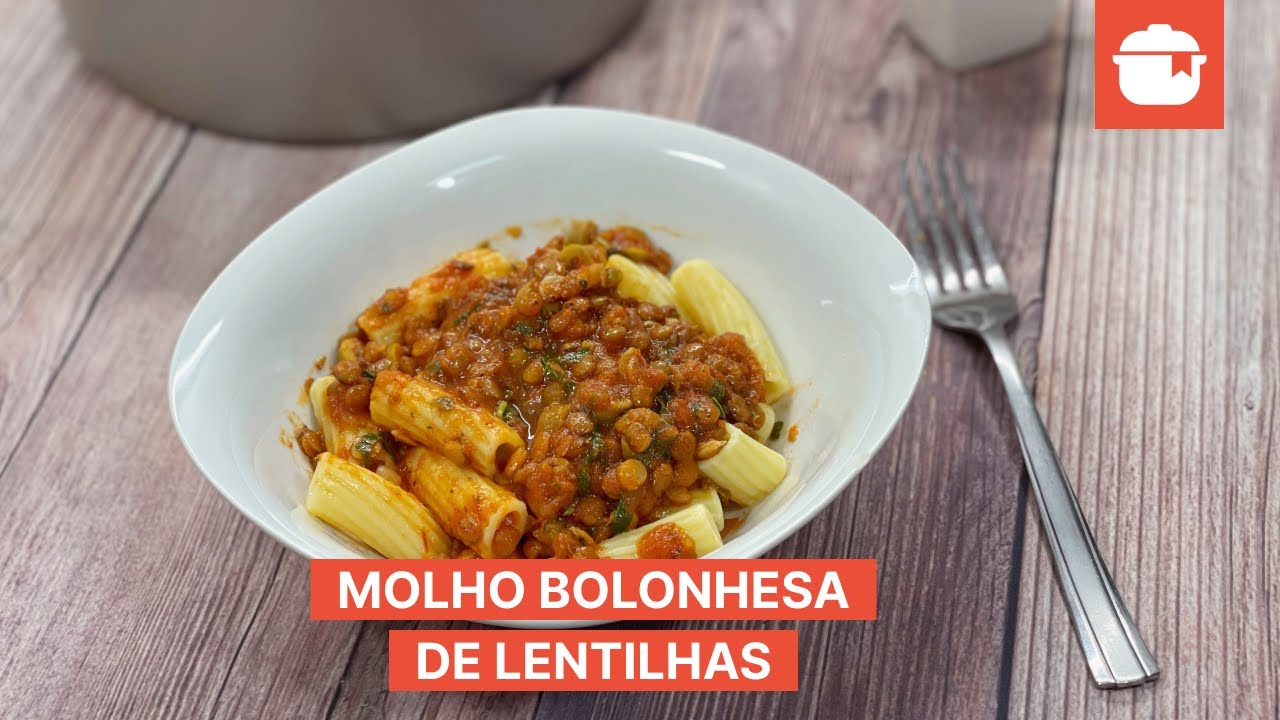 Molho bolonhesa de lentilhas