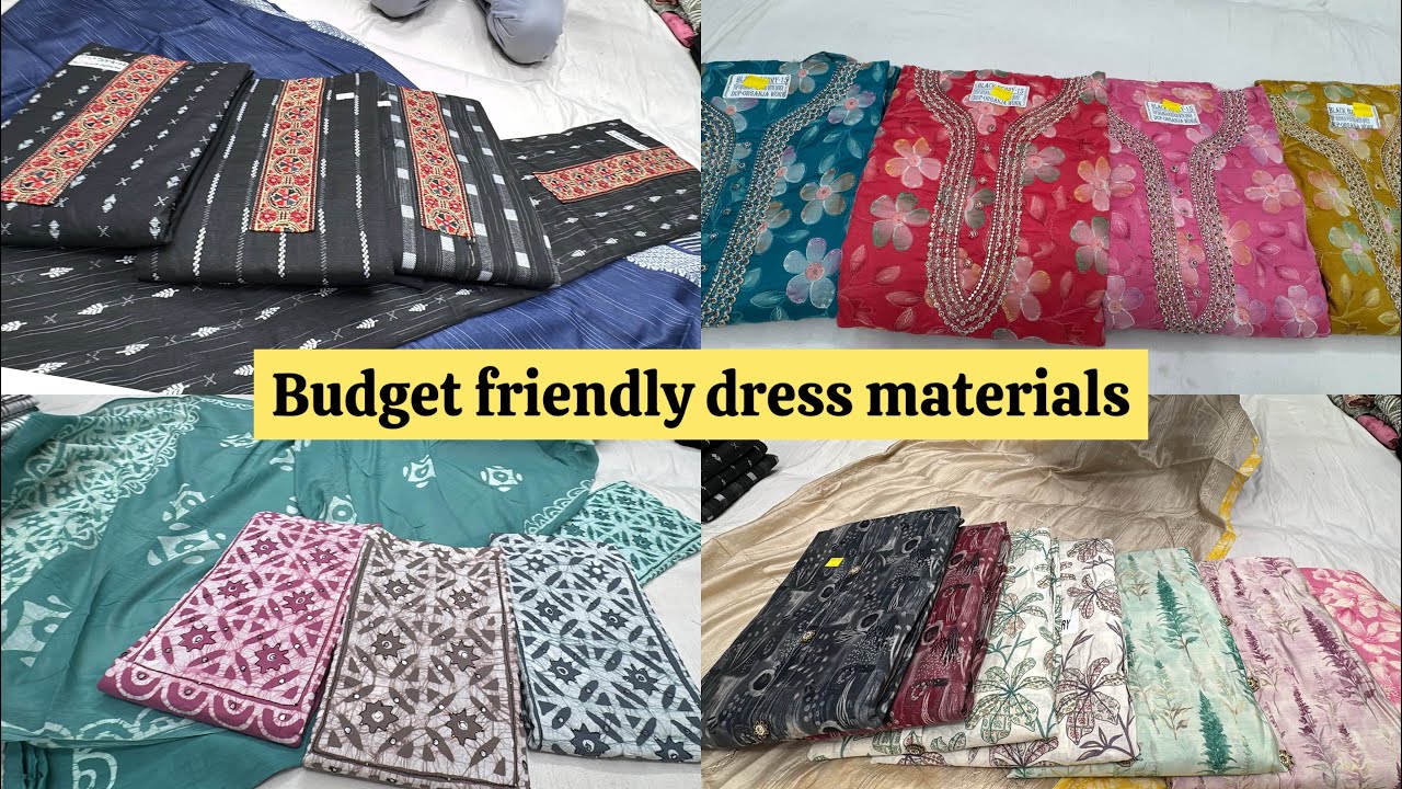 Boutique type of Dress materials in Chickpet Bangalore | Latest Dress Collection | Courier Available